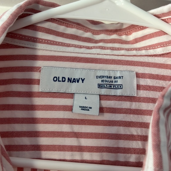 Striped old navy causal button up - Picture 3 of 4